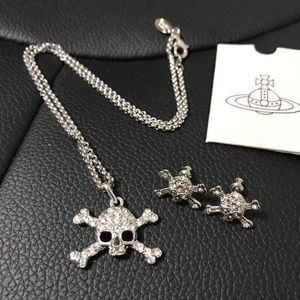Vivienne westwood skull necklace and earring bundle